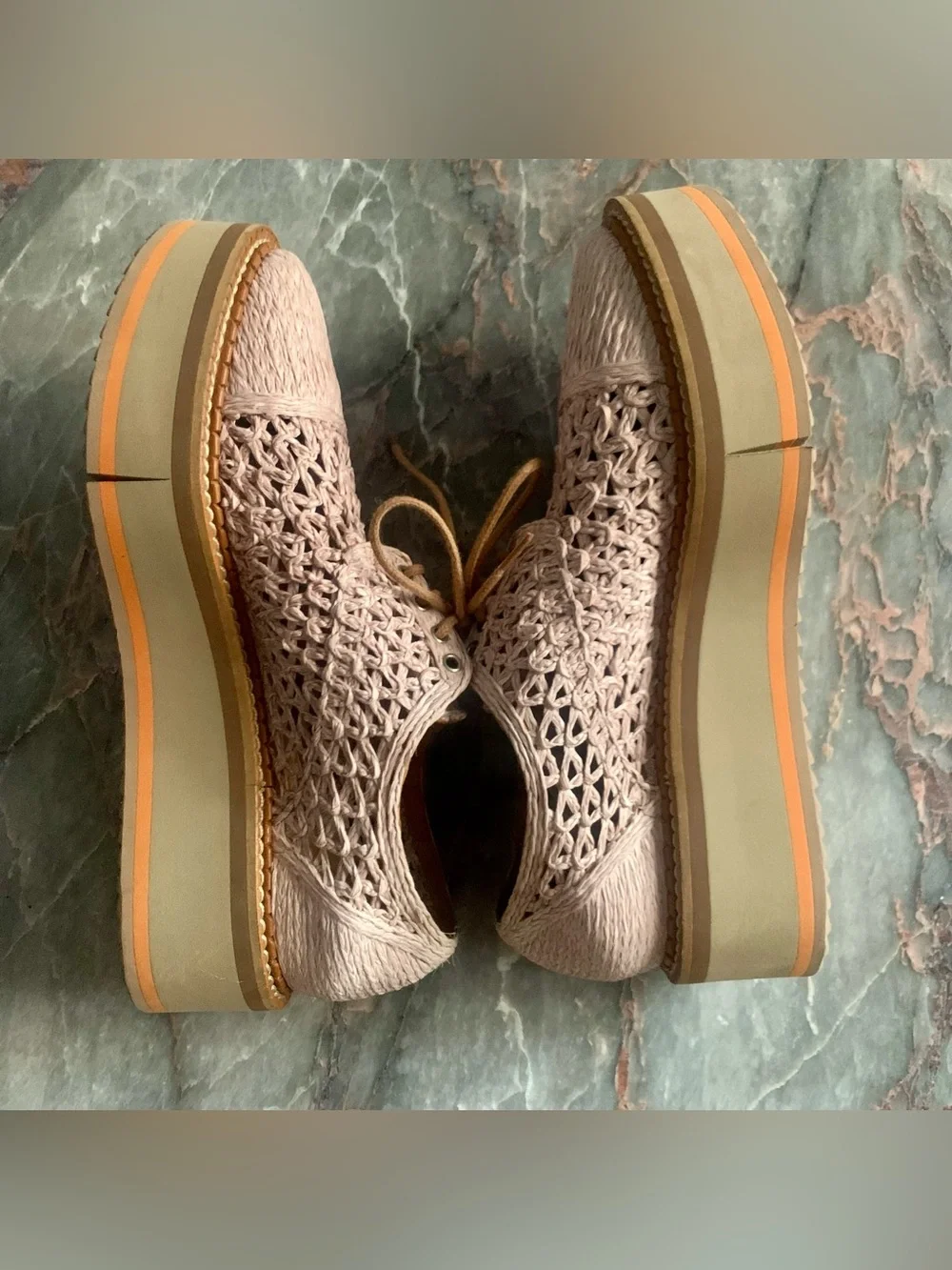 Clergerie - Borril platform Derby shoes. Pink. Size 37.5/7